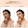 2pc FOUNDATION with KABUKI BRUSH Mineral Makeup (FAIR 2) Matte Loose Powder Bare Face Cosmetics Full Coverage Long Lasting All Skin Types SPF 18 view 4