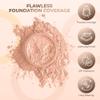 2pc FOUNDATION with KABUKI BRUSH Mineral Makeup (LIGHT TAN) Matte Loose Powder Bare Face Cosmetics Full Coverage Long Lasting All Skin Types SPF 18 view 3