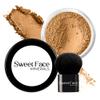 2pc FOUNDATION with KABUKI BRUSH Mineral Makeup (DEEP TAN) Matte Loose Powder Bare Face Cosmetics Full Coverage Long Lasting All Skin Types SPF 18 view 1