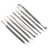 8Pcs Comedone Extractor Blackhead Remover Tools Kit Acne Pimple Blemish Popping Zit Removing Whitehead Manicure Pedicure view 1