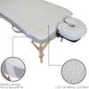 EarthLite Massage Table Fleece Pads  Cover Your Massage Table & Face Cradles in Thick, Cozy, Warm Fleece view 2
