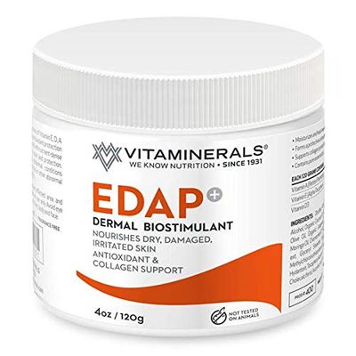 Vitaminerals EDAP+ Skin Barrier & Repair Cream Strong base formula with Vitamin E, D, A and Panthenol (4oz)