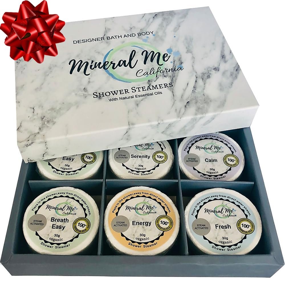 Shower Steamers Aromatherapy - Organic Natural Shower Bombs Vapor Tablets, Aromatherapy for Home Spa, Relaxing Self Care Gift for Men, Women, Stocking Stuffers, Christmas Gifts for Him, Her, Coworker