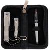 3 Swords Germany - brand quality 3 piece manicure pedicure grooming kit set for professional finger & toe nail care tool clipper fashion leather case in gift box, Made by 3 Swords (762) view 1