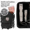 3 Swords Germany - brand quality 3 piece manicure pedicure grooming kit set for professional finger & toe nail care tool clipper fashion leather case in gift box, Made by 3 Swords (762) view 4