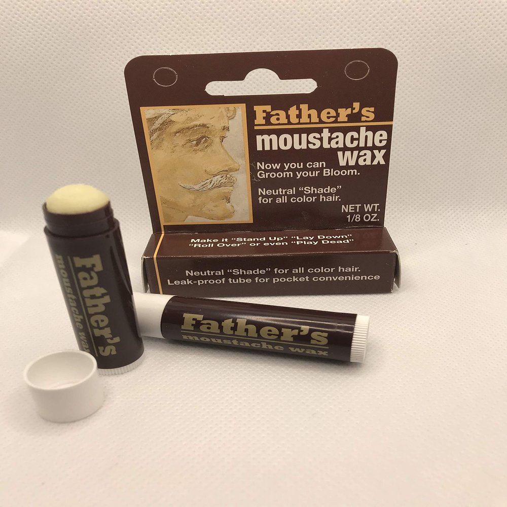 Father's Moustache Wax Neutral. Neutral Shade for All Color Hair. Leak Proof Tube for Pocket Convenience (4). ON All Multi Packs at Checkout, (Pack of 4)
