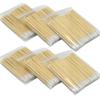 600Pcs Microblading Cotton Swab Short Wood Handle Small Pointed Tip Head Cotton Swab Eyebrow Tattoo Beauty Makeup Permanent Supplies Cosmetic Applicator Sticks view 1