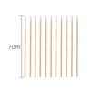 600Pcs Microblading Cotton Swab Short Wood Handle Small Pointed Tip Head Cotton Swab Eyebrow Tattoo Beauty Makeup Permanent Supplies Cosmetic Applicator Sticks view 2