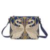 Signare Tapestry Crossbody Bag Shoulder Purse for Women In Walter Crane Swan Design (XB02-ART-WC-SWAN) view 1