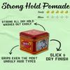 Strong Hold Pomade For Men - 4oz Beautifully Crafted Tin | All Day Firm Hold, Easily Washes Out With Water, Low Shine & Amazing Scent - Ideal For Gripping And Defining Pompadours, Side-Part Comb-Overs view 3