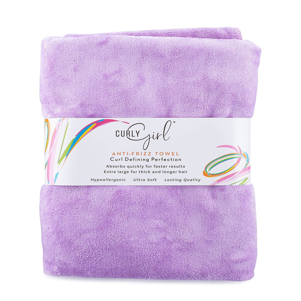 Curly Girl Towel for Women with Curls, Anti-Frizz, Absorbent, Fast Drying, Curly Hair, Microfiber Hair Drying Towel for Curls