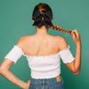 16PCS 8" Large Cheer Hair Bows Ponytail Holder Elastic Band Handmade for Cheerleading Teen Girls College Sports (Black, 1 Count (Pack of 16)) view 2