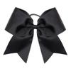 16PCS 8" Large Cheer Hair Bows Ponytail Holder Elastic Band Handmade for Cheerleading Teen Girls College Sports (Black, 1 Count (Pack of 16)) view 3