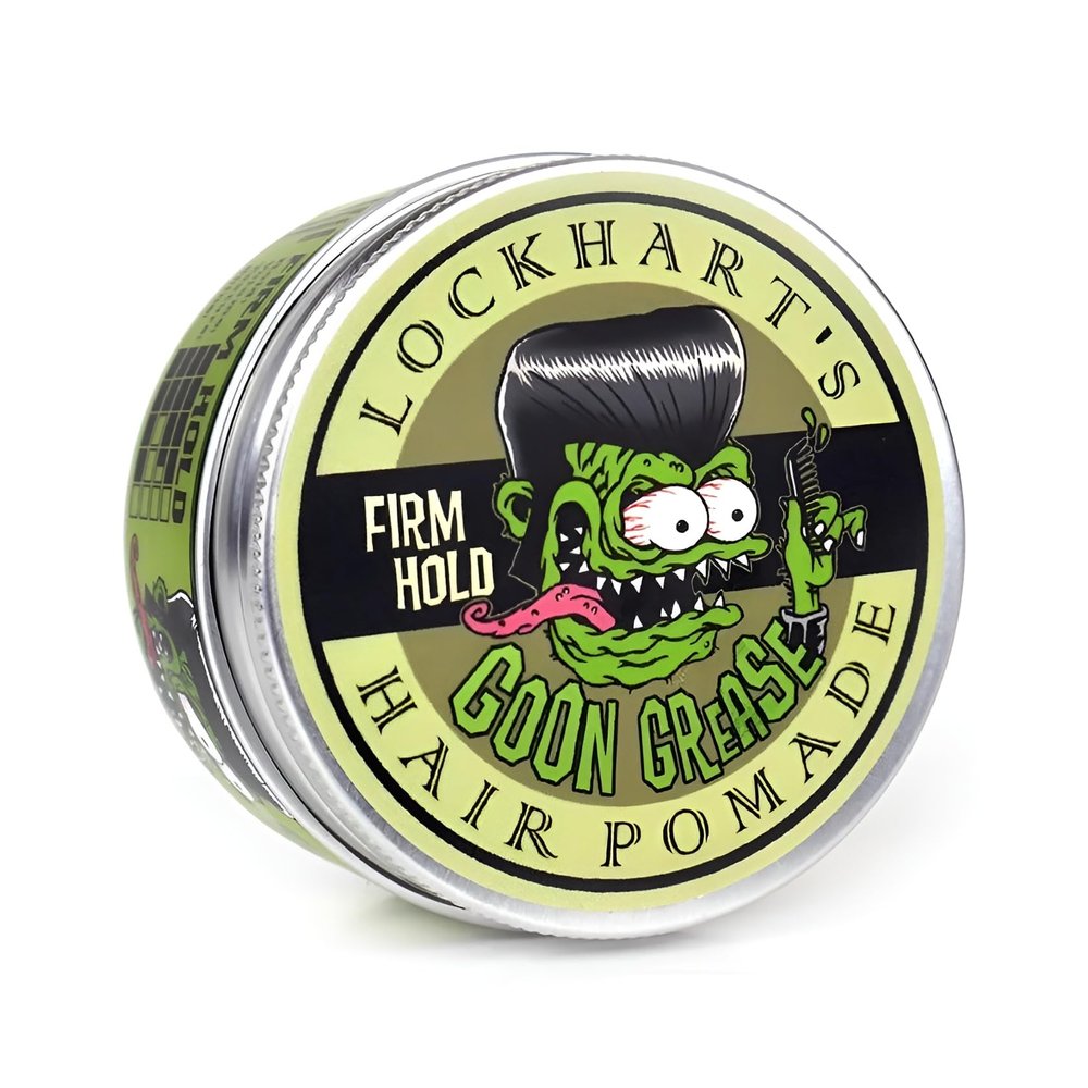 LOCKHART'S Hand Crafted Cinnamon Sandalwood Goon Grease Hair Pomade Heavy Hold 3.4 oz
