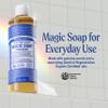 Dr. Bronner's Magic Soap-Pure-Castile Liquid Soap (Peppermint, 16 ounce, 2-Pack)-Regenerative Organic Certified Oils, 18-in-1 Uses: Body, Hair, Laundry, Pets & Dishes, Concentrated, Vegan, Non-GMO view 2
