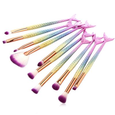 10 PCS Mermaid Blending Brushes