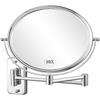 DECLUTTR 8 Inch Wall Mounted Magnifying Mirror with 10x Magnification, Double Sided Vanity Makeup Mirror for Bathroom, Chrome Finished view 1