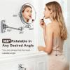 DECLUTTR 8 Inch Wall Mounted Magnifying Mirror with 10x Magnification, Double Sided Vanity Makeup Mirror for Bathroom, Chrome Finished view 3