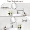 DECLUTTR 8 Inch Wall Mounted Magnifying Mirror with 10x Magnification, Double Sided Vanity Makeup Mirror for Bathroom, Chrome Finished view 4