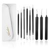 Blackhead Acne Remover Kit, Aooher 9pcs Stainless Steel Blemish and Comedones Extractor Tool Set for Treating Blackhead Whitehead Acne Pimples view 1