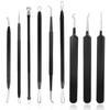 Blackhead Acne Remover Kit, Aooher 9pcs Stainless Steel Blemish and Comedones Extractor Tool Set for Treating Blackhead Whitehead Acne Pimples view 2