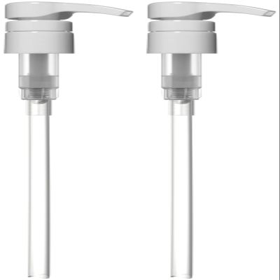 Bar5F Shampoo & Conditioner Pumps for 1 L / 33.8 oz Bottles | Fits 1 Neck | Replacement Pump Top for Soap, Lotion & Body Wash (2-Pack White (Jet))