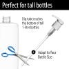 Bar5F Shampoo & Conditioner Pumps for 1 L / 33.8 oz Bottles | Fits 1 Neck | Replacement Pump Top for Soap, Lotion & Body Wash (2-Pack White (Jet)) view 3