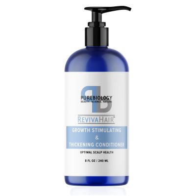 Pure Biology Hair Conditioner for Fine, Damaged Hair - Volumizing Conditioner with Biotin, Keratin, Rosemary and Argan Oils - Moisturizing Conditioner for Dry Hair and Thinning Hair Volume