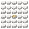 0.5 oz Screw Top Aluminum Tin Jar with Screw Lid and Blank Labels (Silver - Pack of 32) view 1