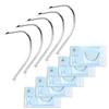 10PCS Curved Piercing Needles 14G Curved Body Piercing Needles Sterilized Surgical Steel Disposable Curved Needles for Belly Button Piercing Needles Curved 14 Gauge view 1