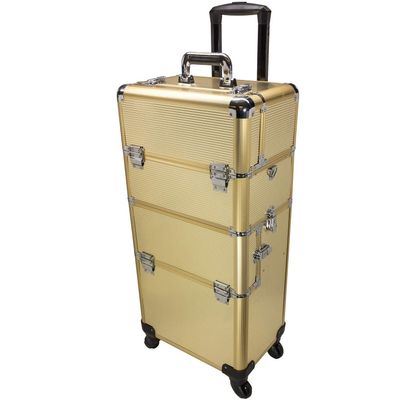 Bolla Professional Multifunction Beauty Spinner Makeup Case, Gold