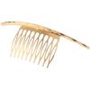 2Pcs French Twist 10 Teeths Comb Alloy Metal Bridal Wedding Hair Side Comb Headpiece Hair Jewellery Fashion Accessory for Women Girls, Gold and Silver view 3