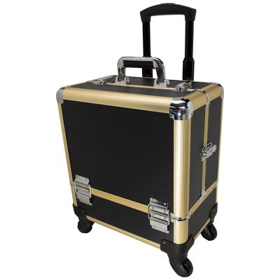 Bolla Beauty Spinner Makeup Gold Frame Black Panel Case, 15 Pound