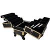 Bolla Beauty Spinner Makeup Gold Frame Black Panel Case, 15 Pound view 3