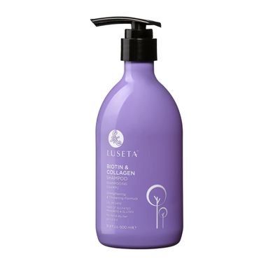 Luseta Biotin and Collagen Hair Growth Shampoo - 16.9oz, Hair Loss & Thickening Shampoo for Men & Women, Vitamin B7 & Argan Oil, Sulfate & Paraben Free