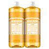 Dr. Bronner's Magic Soap-Pure-Castile Liquid Soap (Citrus, 32oz, 2-Pack)-Regenerative Organic Certified Oils, 18-in-1 Uses: Body, Hair, Laundry, Pets & Dishes, Concentrated, Vegan, Non-GMO view 1