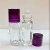 10ml [1/3 oz] EMPTY CLEAR Glass Rollon Bottle with Plastic Roller & Plastic MIX Color Caps [12 Pcs] view 2