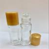 10ml [1/3 oz] EMPTY CLEAR Glass Rollon Bottle with Plastic Roller & Plastic MIX Color Caps [12 Pcs] view 4