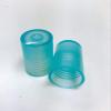 10ml [1/3 oz] CLEAR Glass Rollon Bottle with Plastic Roller & Plastic Light Blue Caps [12 Pcs] view 3