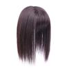 RemeeHi Clip on Hairpiece with 3D fringe Hair Topper Natural Look Synthetic Wiglet for Thin Hair 14" Dark Brown view 1