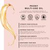 BEAUTE DE PROVENCE Peony Multi-Use Oil for Face, Body and Hair - Organic Blend of Apricot, Vitamin E Sweet Almond Oil for Dry Skin, Rose Petals & Bergamot Essential Oil - 4 Fl Oz view 3