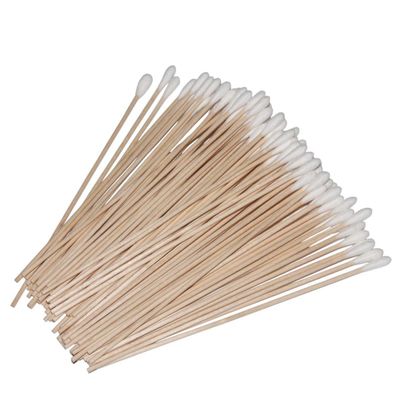 200 Pcs Cotton Swab Applicator Q-tip Swabs 6" Extra Long Wood Makeup Application