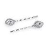 1928 Bridal Crystal Bobby Pin Set, (2 Pcs) view 4