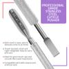 Utopia Care Cuticle Pusher Tool & Spoon Nail Cleaner, Professional Stainless Steel Cuticle Remover & Cutter, Durable Manicure & Pedicure Tool for Finger & Toenails, Silver view 3