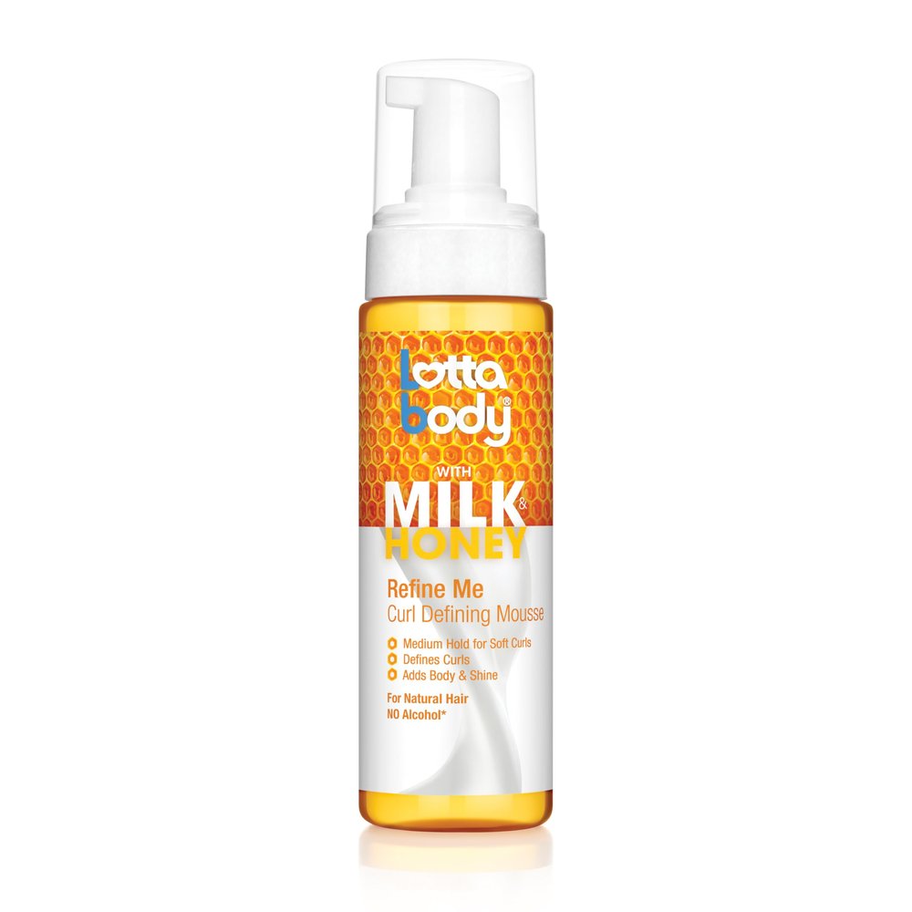 Lotta Body, Refine Me Curl Defining Mousse, Medium Hold for Soft Curls, Moisturizes, Controls Frizz, 7 Fl Oz