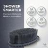 Avilana Premium Silicone Body Scrubber - 8 Years Trusted Since 2017 - SGS Certified Food Grade Dual Sided Bath Brush, Quick-Dry Exfoliating Loofah Alternative, Massage Brush Sensitive Skin Women Men view 3