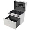 SHANY Color Matters - Makeup Travel Case Nail Accessories Organizer and Makeup Train Case - Makeup Storage Box - White Lily view 2