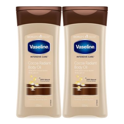 Vaseline Total Moisture Cocoa Radiant Body Gel Oil - 6.8 oz - 2 pk