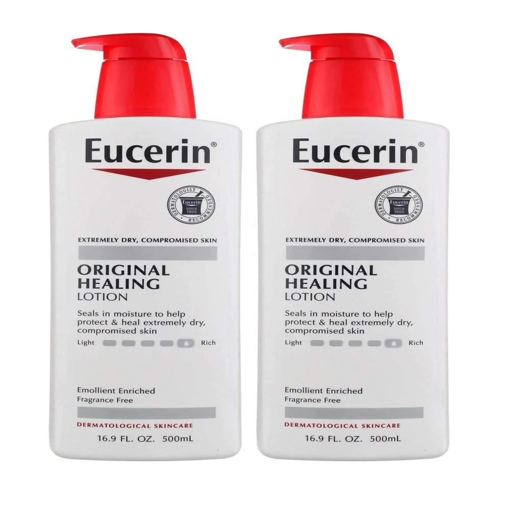 Eucerin Lotion Original Healing, 16.9 Fl Oz (Pack of 2)
