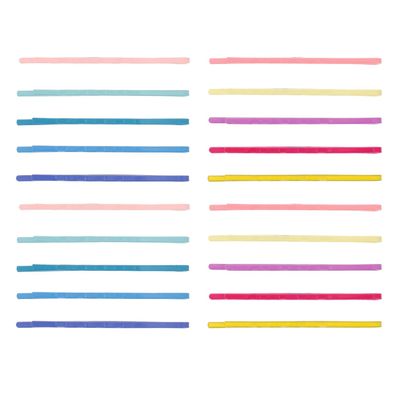 100Pcs Glittering Bobby Pins for Women, Assorted Color Hair Styling Pins for Various Hairstyles, Metal Invisible Hair Clips Barrettes Accessories